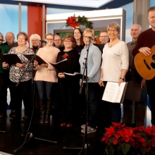MOLC Singers bringing Christmas Carlos to the Global News' Morning Show - Christmas 2017