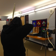 Day for men at Mount Olive to learn a bit about Archery and try it out. 