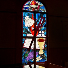 Stained Glass Window at Mount Olive Lutheran Church