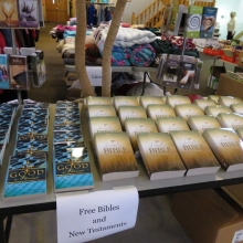 Preparing for the 2019 Clothing Give Away 