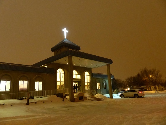 Installation of New Cross to Light Up Neighbourhood at Mount Olive Lutheran Church - Regina SK - Image 8