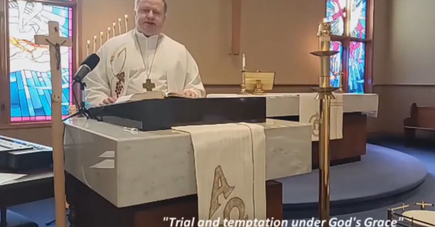 "Trial and Temptation under God's Grace", Sermon / 1 Pter 1:3-9 / Pr. Lucas A. Albrecht / 2nd Sunday in Easter April 19th 2020 / Mount Olive Lutheran Church