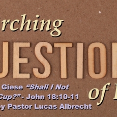 Lenten Exchange “Shall I Not Drink The Cup” - John 18:10-11 Week Five