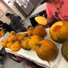 Pumpkin Carving Night for the Reformation Open House October 30th 2019 