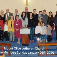 New Members Sunday January 2020 